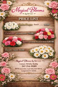 Magical Blooms - fresh flowers, garlands for functions or pooja