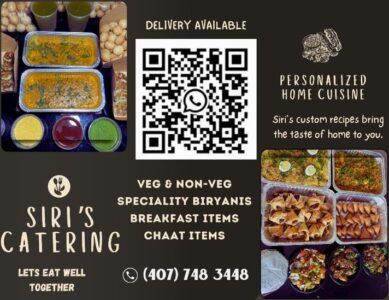 Siri Catering - Indian Home cooked food in Orlando