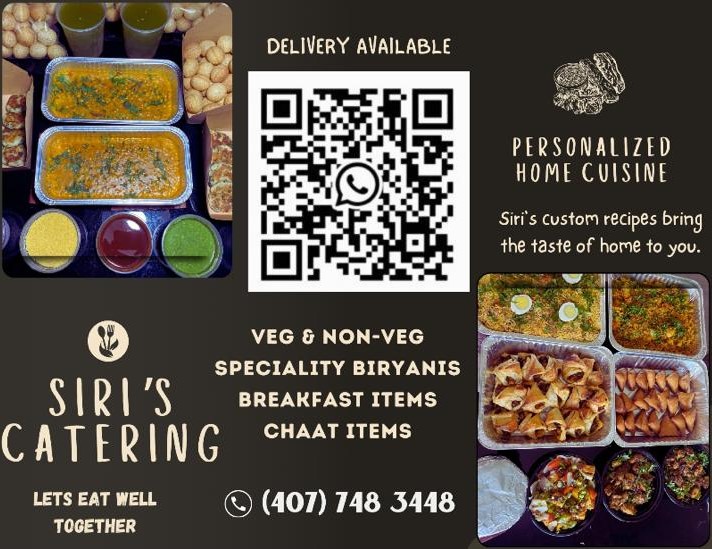 Siri Catering - Indian Home cooked food in Orlando